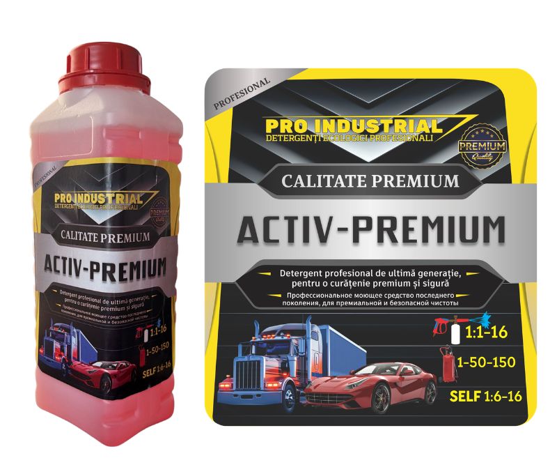 Chimie auto fără contact ACTIV PREMIUM – detergent profesional cu spumă activă pentru self service, camioane și spălătorii auto